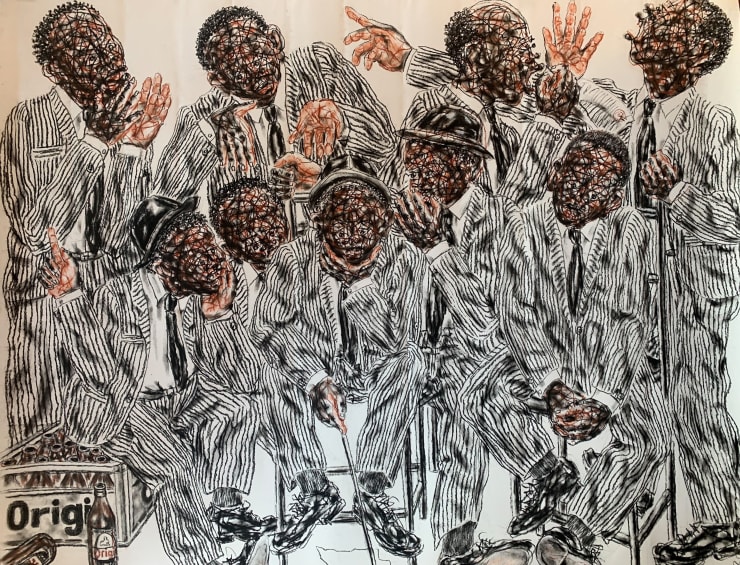 Social Game | Salifou Lindou Fouanta Exhibition Works | Almas Art Foundation