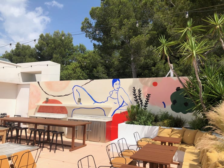 Mural Collaboration at Les Roche Rouges