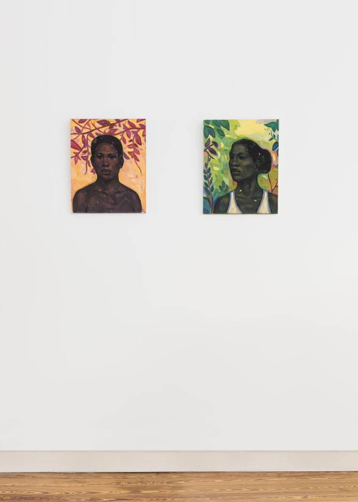 Installation view of Stephen Price’s paintings Find You In Silence and Trust Invitation at Galerie REVEL