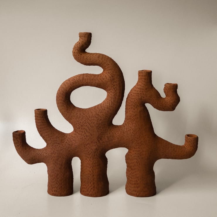 Jan Ernst de Wet, 6 Arms 3 Legs Terra cotta unglazed, 2021
