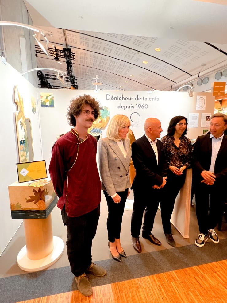 Anton Laborde with France First Lady.