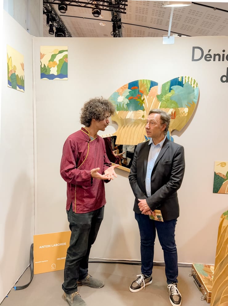 Anton Laborde with Stéphane Bern