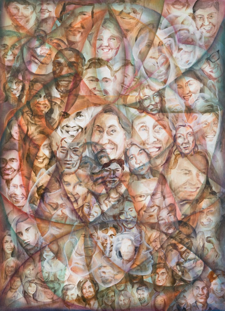 Katarzyna Wyszkowska Caleidoscope of faces, 2024 Oil on canvas 110 x 80 cm | 43 1/4 x 31 1/2 in