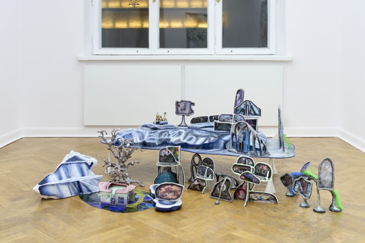 Katarzyna Wyszkowska Web Town, 2024 Own technique 60 x 165 x 140 cm | 23 5/8 x 65 x 55 1/8 in