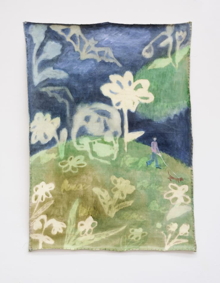 Masha Silchenko Untitled, 2024 Oil on bleached canvas, 77 x 55 cm | 30 1/4 x 21 5/8 in