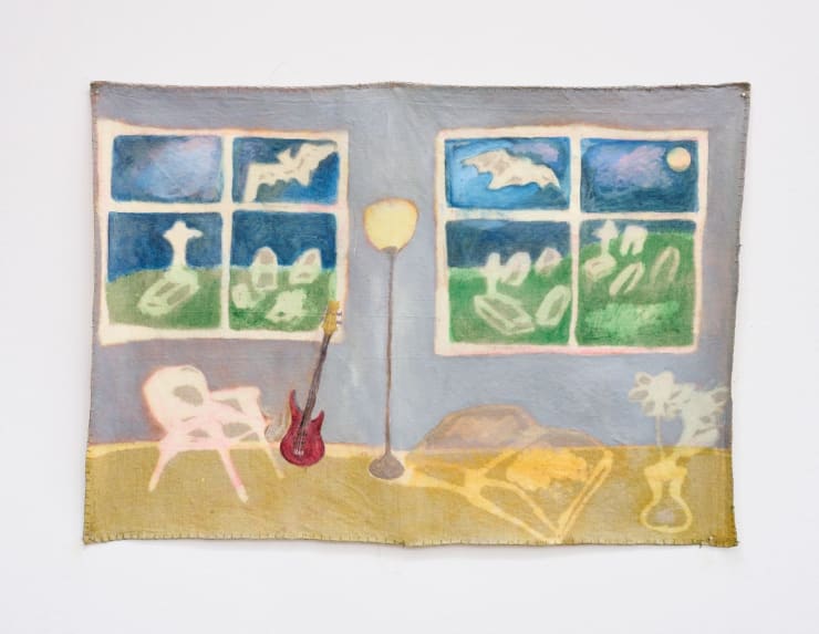 Masha Silchenko Untitled, 2024 Oil on bleached canvas 55 x 77 cm | 21 5/8 x 30 1/4 in