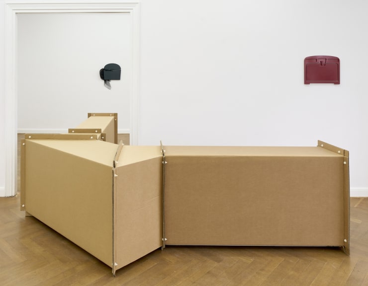 Charlotte Posenenske Vierkantrohre Serie DW Übergangsstück, 1967-2021 Authorized reconstruction certified by the estate Corrugated cardboard, plastic screws Dimensions variable