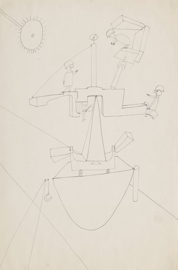 Franciszka Themerson, The way it walks, 1950, pen and ink on paper