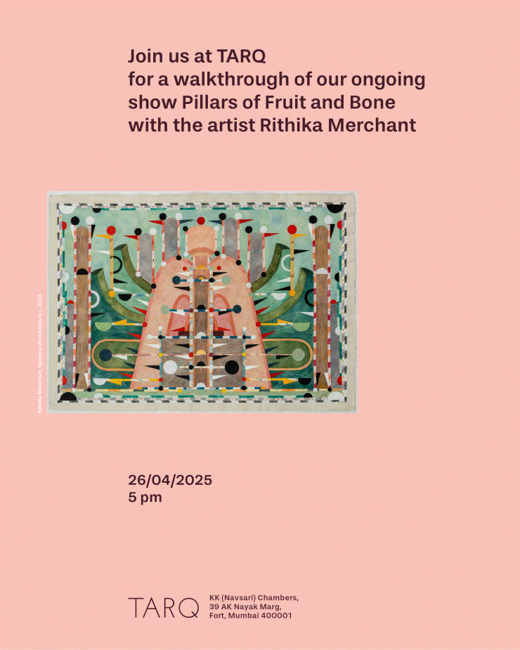 Walkthrough with the artist Rithika Merchnant