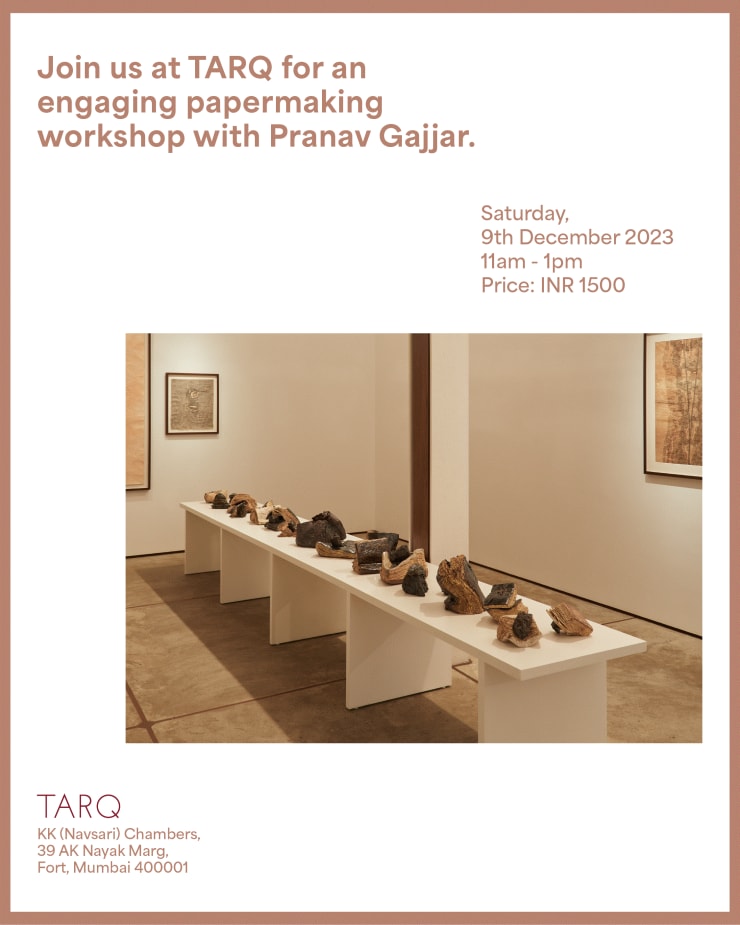Papermaking Workshop With Pranav Gajjar