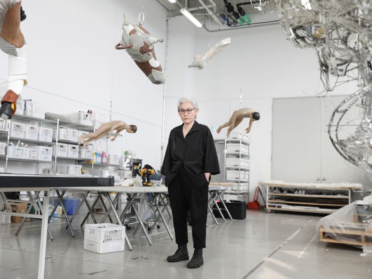 LEE BUL IN HER STUDIO PHOTO: YOON HYUNG-MOON. COURTESY: STUDIO LEE BUL.