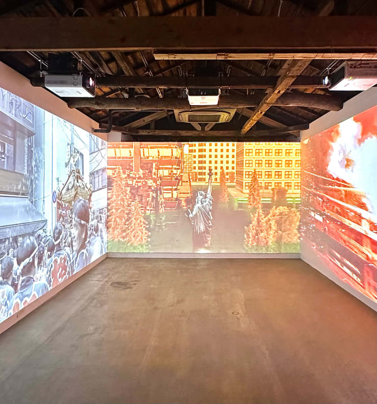 Installation view, Minouk Lim: Hyper Yellow, Komagome SOKO, Tokyo.
