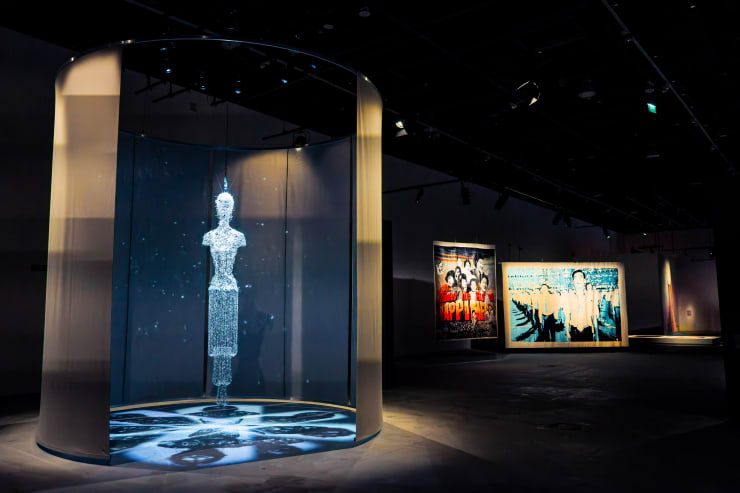 Installation view. Layered Medium: We Are in Open Circuits, Manarat Al Saadiyat, Abu Dhabi, 2025. ⓒ Abu Dhabi Music & Arts Foundation