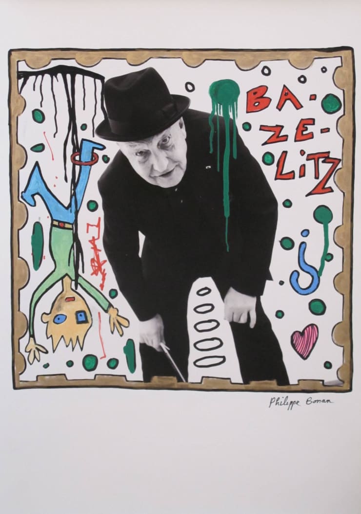 Philippe Bonan, Photos peintes, Baselitz