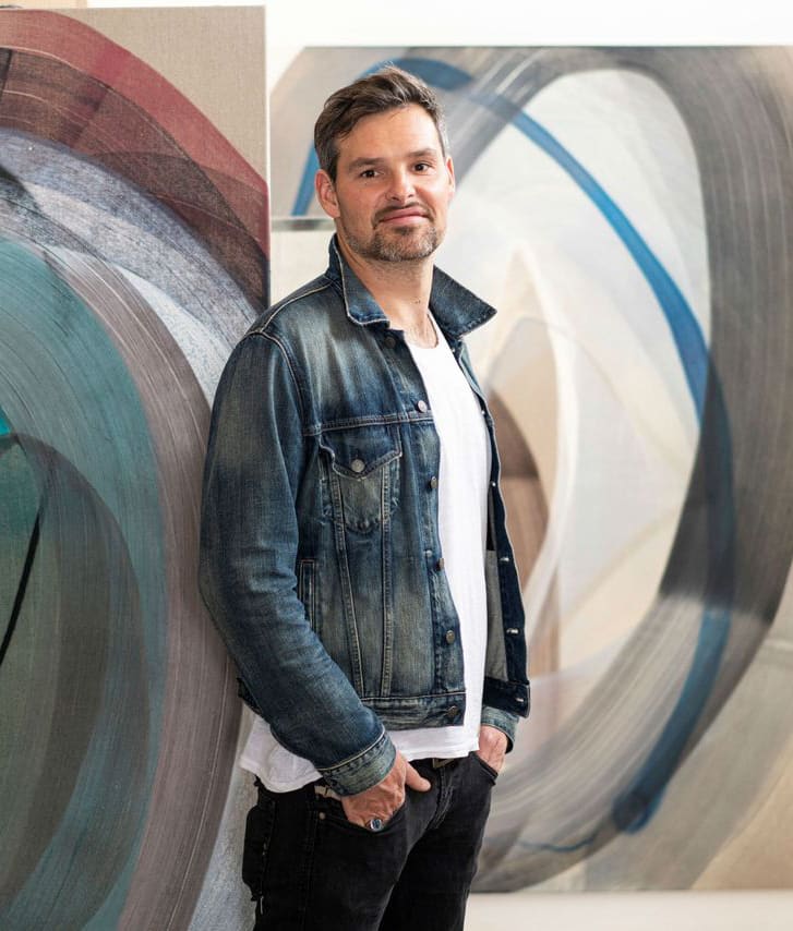 portrait Adrian Falkner, Galerie Jonathan Roze