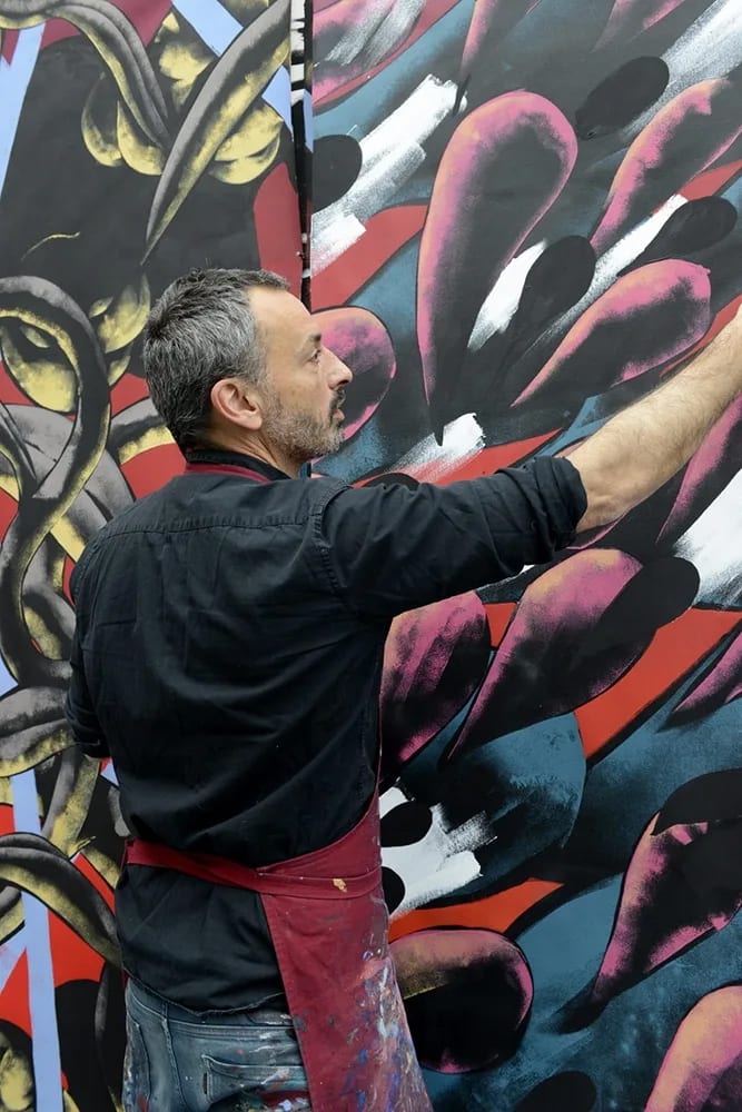 Portrait Julien Colombier, Galerie Jonathan Roze © Catherine Brossais