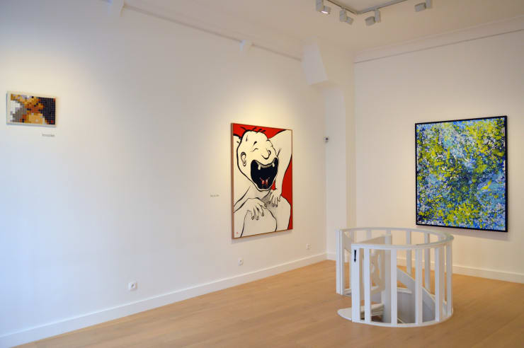 Invader, Ella & Pitr, Sowat, Accrochage de groupe, Septembre 2018