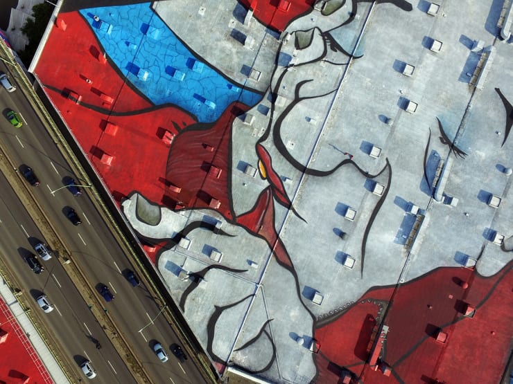 Ella & Pitr, Plus grande fresque d'Europe, 2019