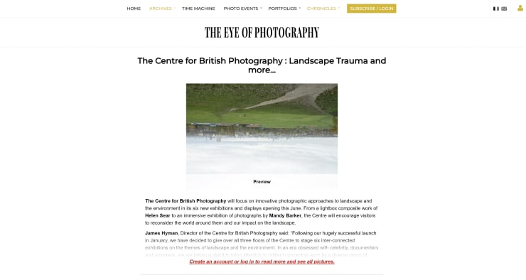 THE EYE OF PHOTOGRAPHY