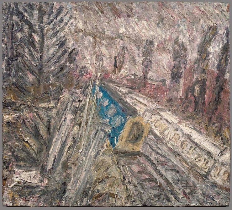 <span class="artist"><strong>Leon Kossoff</strong></span>, <span class="title"><em>Back to Broadmoor</em>, 1962</span>