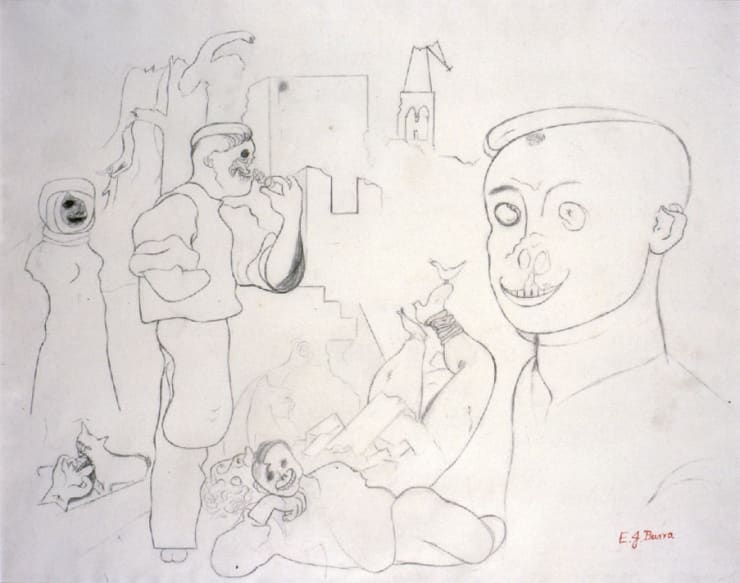 Edward Burra - Figure Composition (Three Figures), 1933