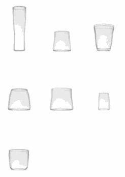 Aldo Bakker, Glass Line Set, 1998