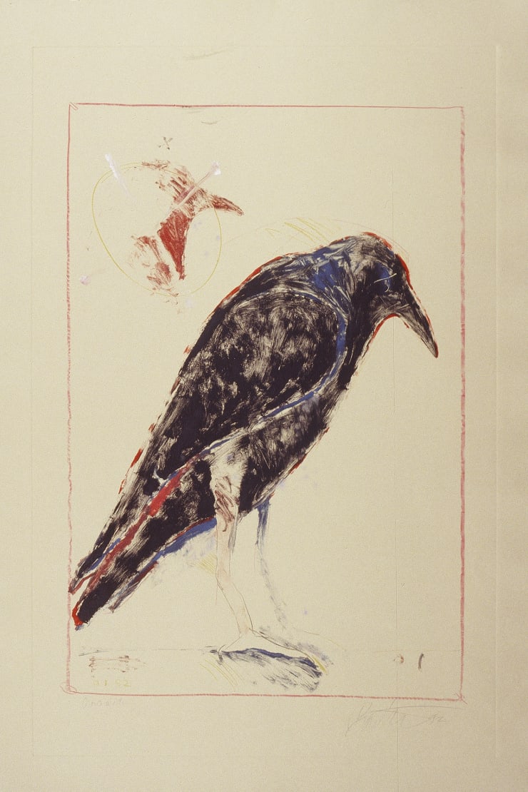 Rick Bartow (1946-2016), Crow Waiting, 1992