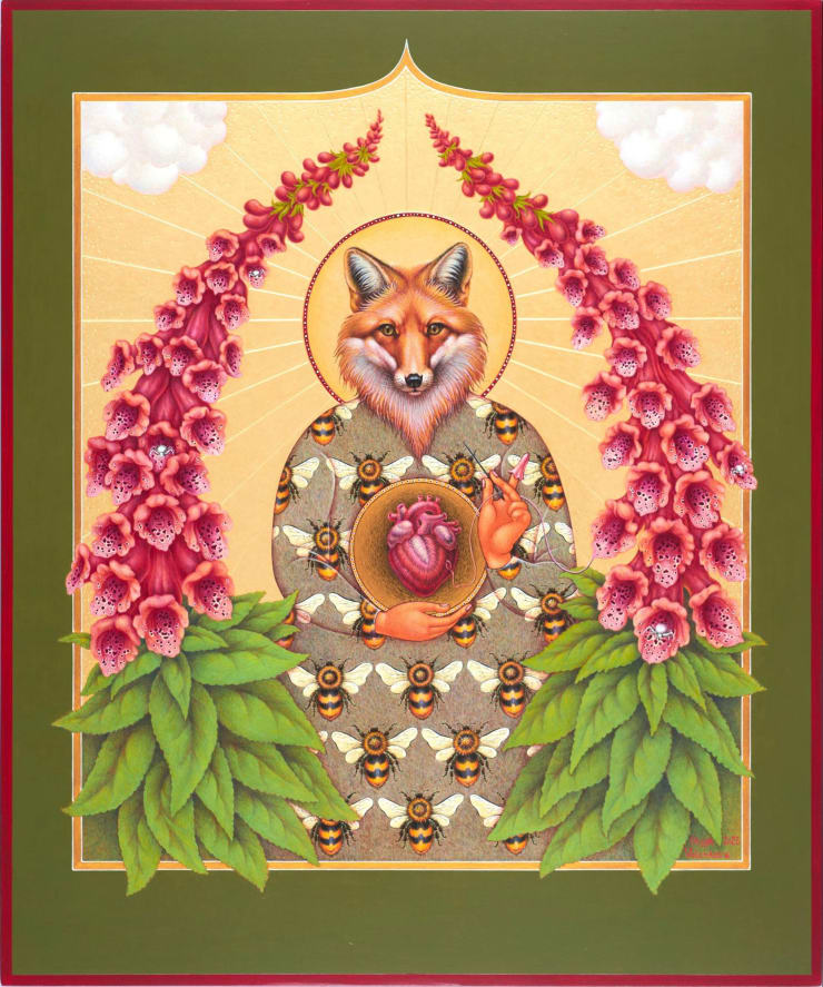 Olga Volchkova, Saint Foxglove - Print available, 2023