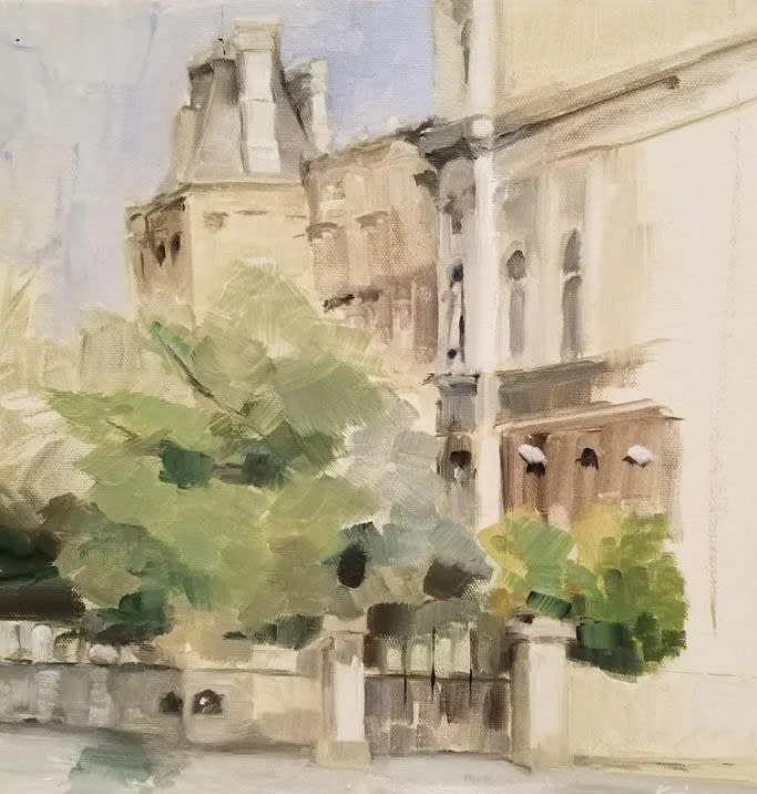 Karin Clarke, Entree Jardin Des Combattants De La Nueve Hotel De Ville