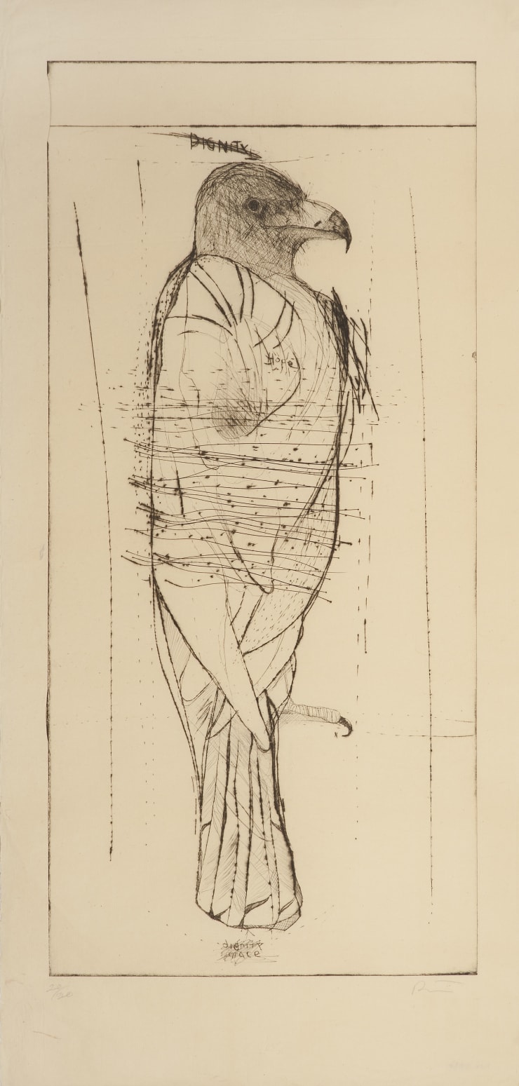 Rick Bartow (1946-2016), Dignity/Grace II (unframed), 2000