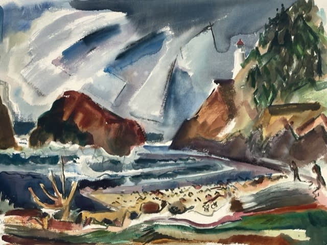 NELSON SANDGREN (1917-2006), Heceta Head, 2004