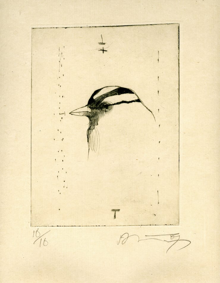 Rick Bartow (1946-2016), Gold Crowned Sparrow 1 (Unframed edition), 2008