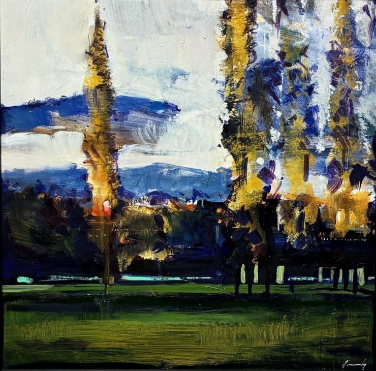 Adam Grosowsky, Sears Road Suite #1 (Trees and Fog), 2025