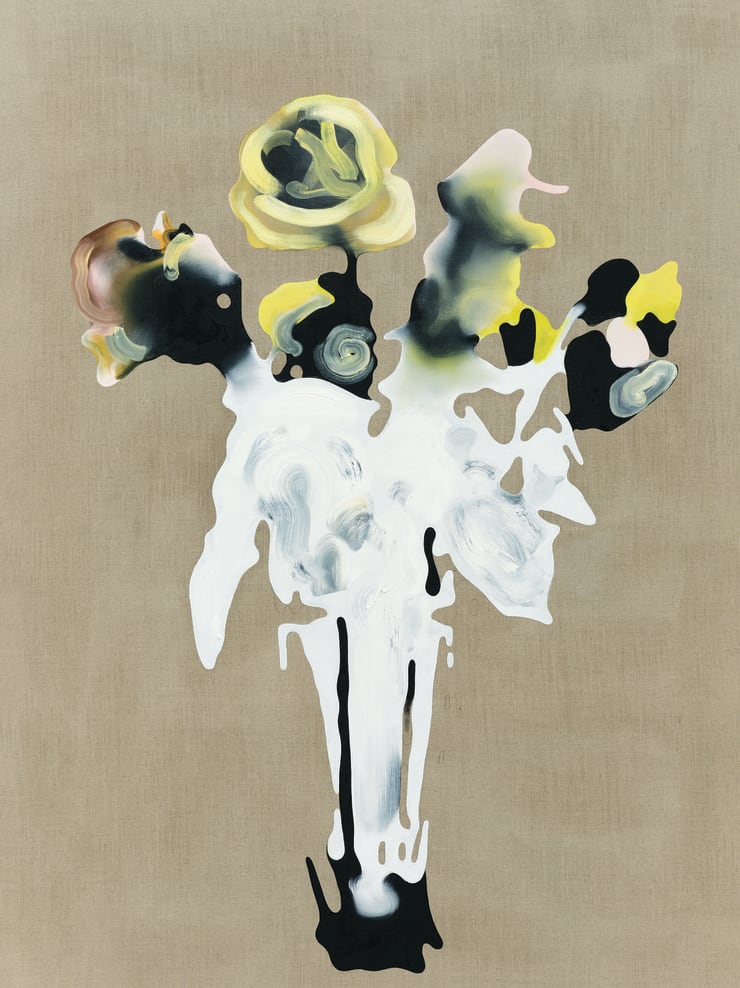 It Is Illegal to Wake a Bear in Order to Take a Photo 2025 Oil and marker on canvas 160 x 120 cm