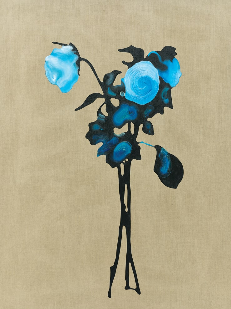 To Avoid Environmental Damage, It Is Forbidden to Release Helium Balloons Into the Air 2025 Oil and marker on canvas 160 x 120 cm