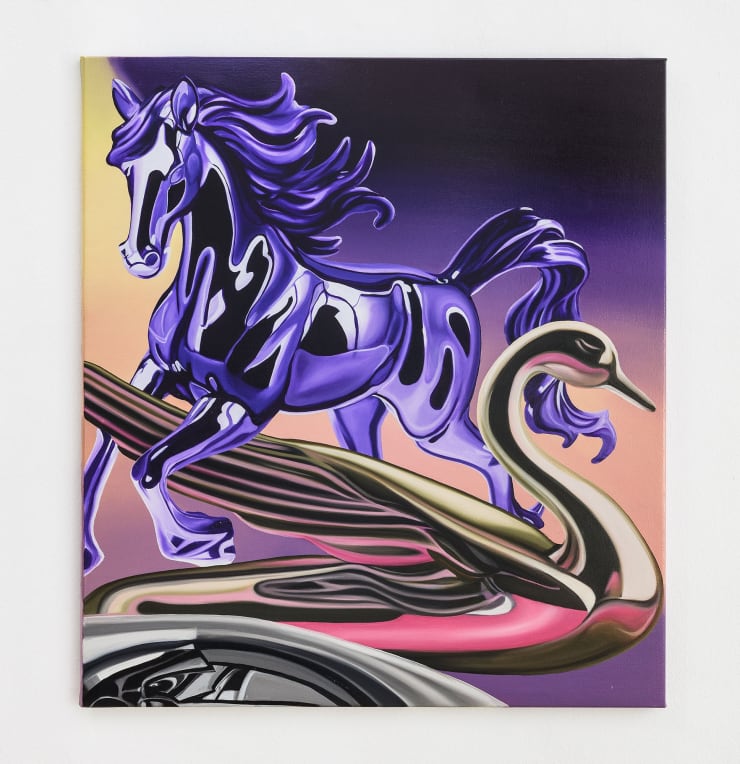 Douglas de Souza Everytime The Sun Comes Up I´m In Trouble, 2024 Oil on canvas 100 x 90 cm