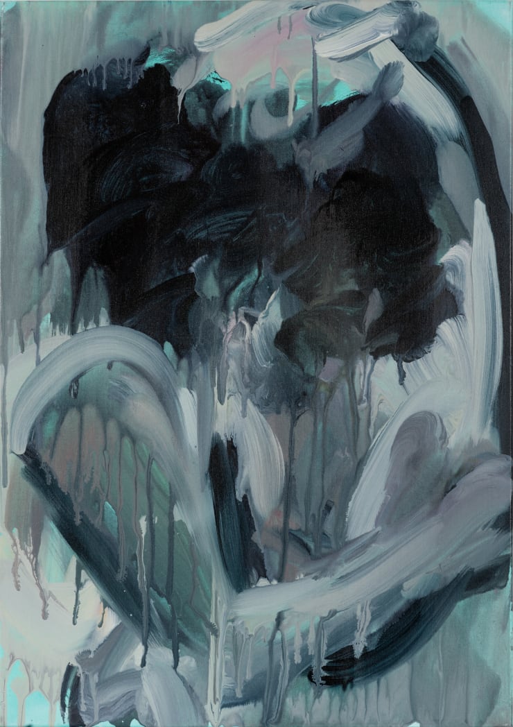 Laura Lancaster Scry Iii 2018 Acrylic On Linen 70 X 50 Cm