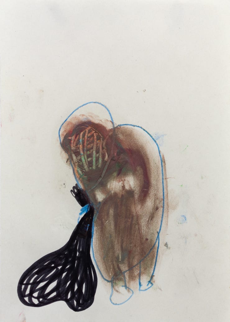 Yi Youjin Gitter Sack 2020 Oil Pastel Coloured Pencil Acrylic Pen On Paper 25 5 X 18 Cm