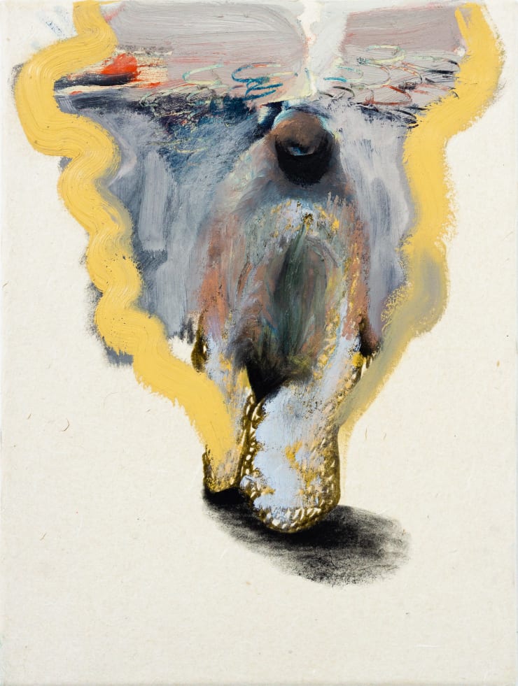 Yi Youjin Untited 2020 Oil Oil Pastel On Korean Paper Mounted On Canvas 40 X 30 Cm