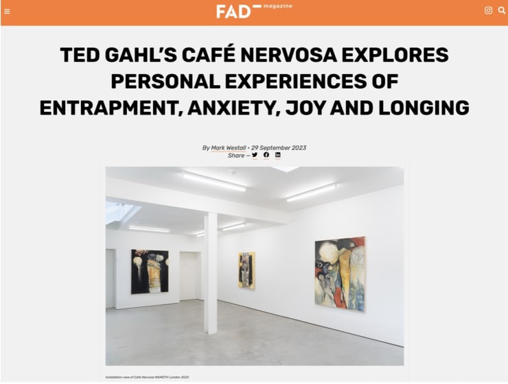 TED GAHL: "CAFÉ NERVOSA" at MAMOTH 
