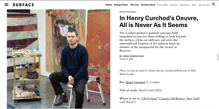 In Henry Curchod's Oeuvre, All is Never As It Seems