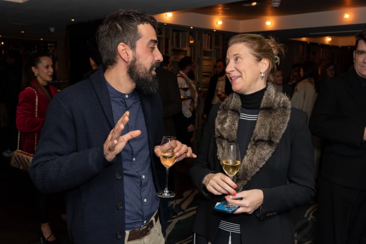 Winner Antreat Tzourovits and Tolla Duke Sloane, Director of Kristin Hjellegjerde Gallery