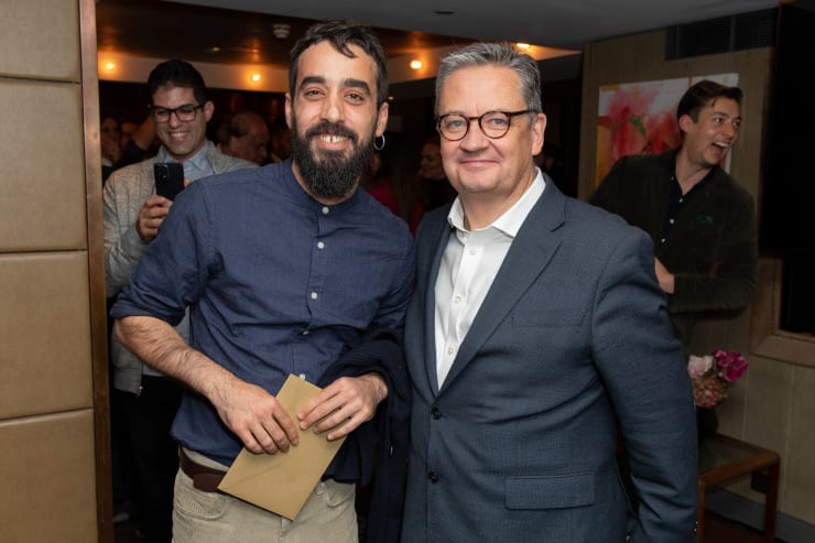 Winner Antrea Tzourovits and Andrew Coney