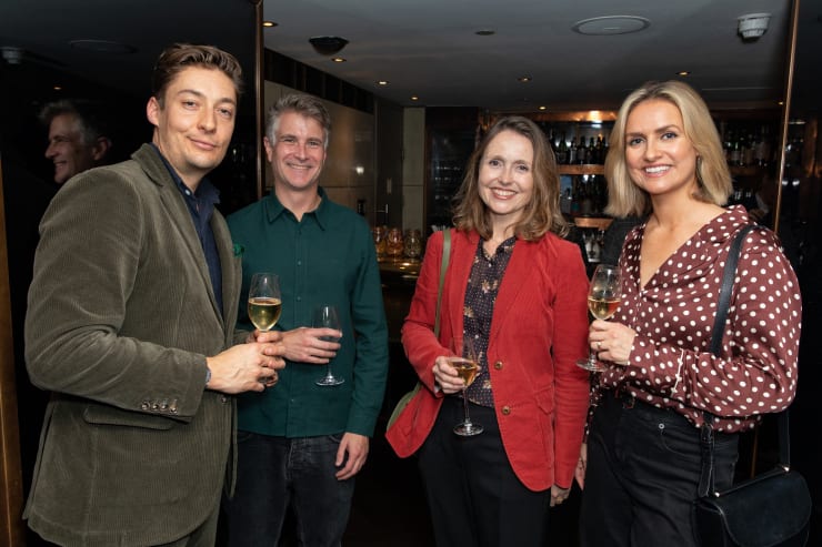 Charlie Smedley, artist Lyle Perkins, Irene Bradbury (Senior Director of White Cube), Kayley Cracknell