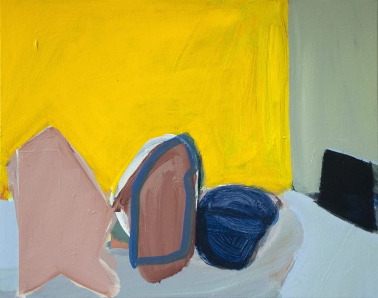 Abstract works by Tash Kahn at Myo Dashwood House, London