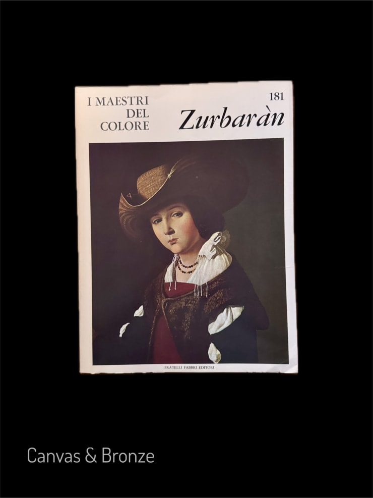 Zurbarán Magazine Cover Featuring Portrait of a Young Woman in Historical Attire