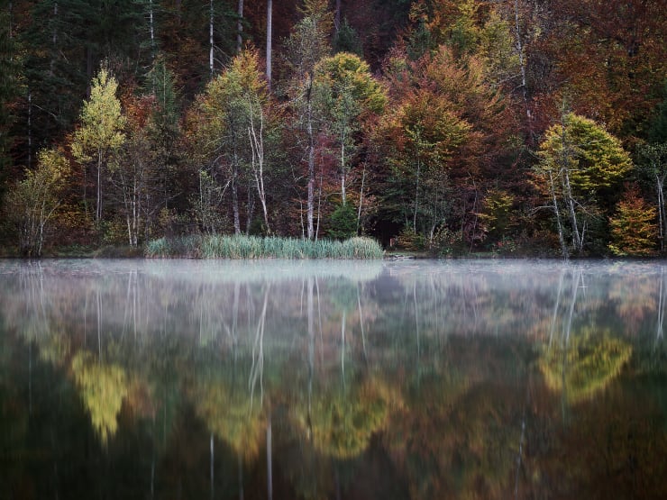 Crestasee im Herbst, Flims