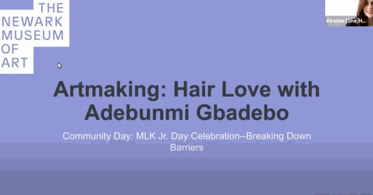 Artmaking: Hair Love with Adebunmi Gbadebo