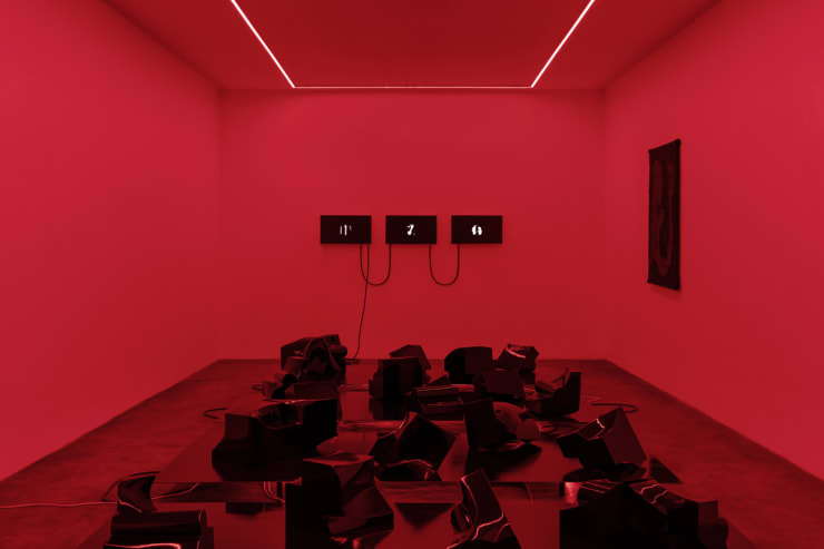 Federico Pérez Villoro Latent Space (A 1-8; B 1-8; C 1-8), 2019 Foam, resin, automotive paint 30 x 30 x 30 cm (11.81 x 11.81 x 11.81 in)