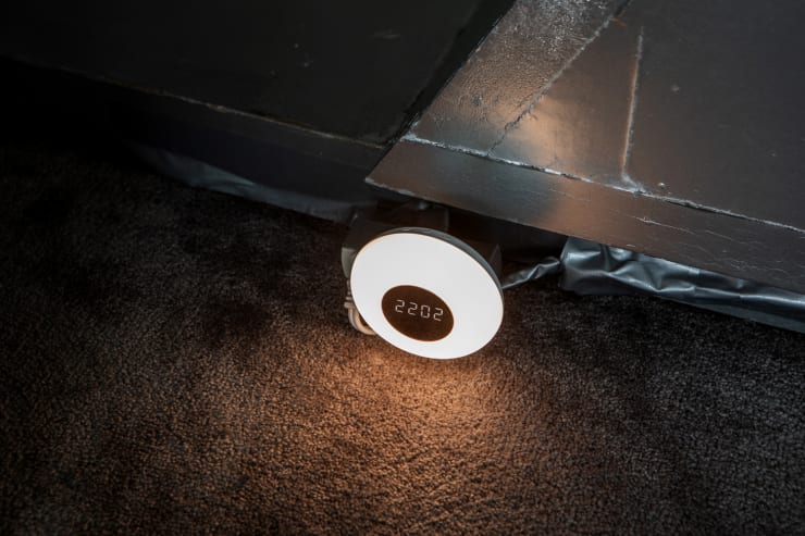 Ghislaine Leung CLOCKS, 2021 Night lights on electrical outlets